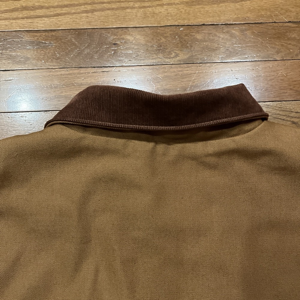 Carhartt Detroit Jacket 103828 Brown Duck Canvas Blanket Lined Mens Large - Picture 16 of 16